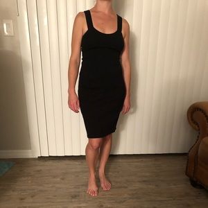 Club Monaco midi black cocktail dress